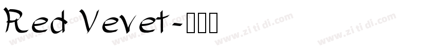 Red Vevet字体转换
